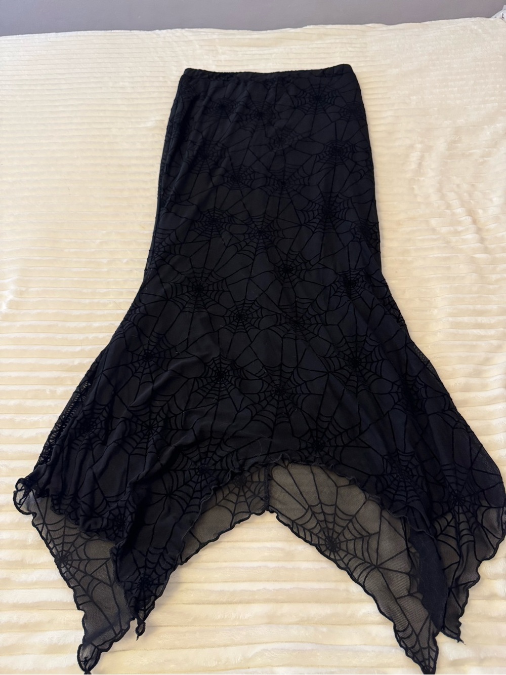 Black Spiderweb, Mermaid Style Skirt
